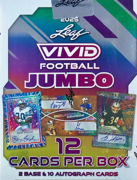 2025 Leaf Vivid Football Jumbo Box