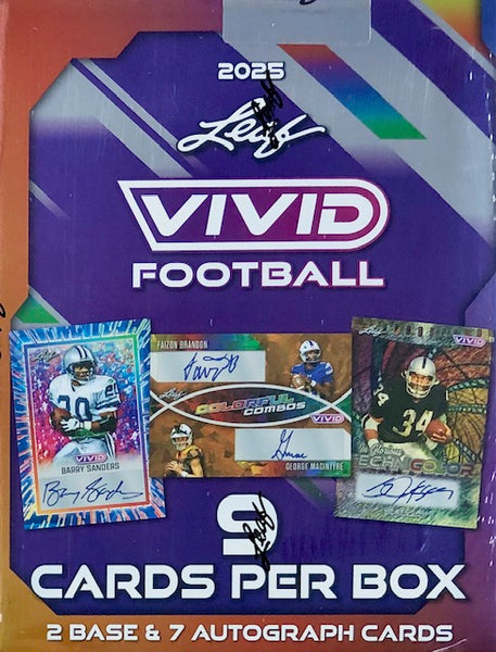 2025 Leaf Vivid Football Hobby Box