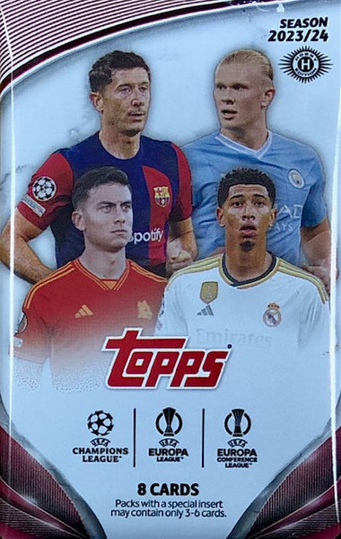 2023-24 Topps UEFA Club Competitions Soccer Hobby Pack