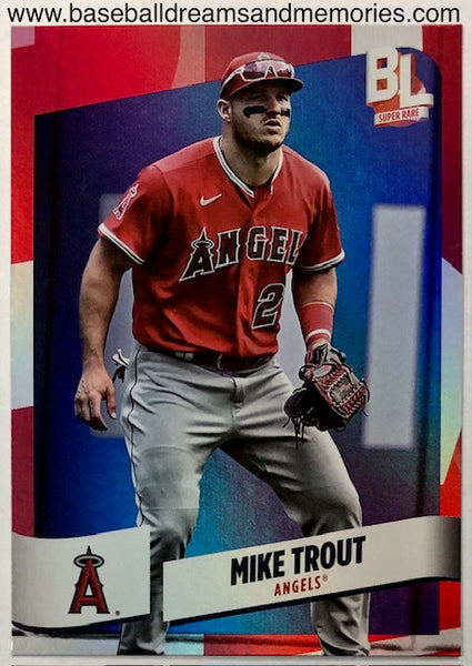 2024 Topps Big League Mike Trout Super Rare Red Card