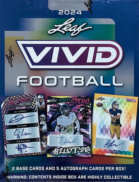 2024 Leaf Vivid Football Hobby Box