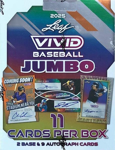 2025 Leaf Vivid Baseball Jumbo Box