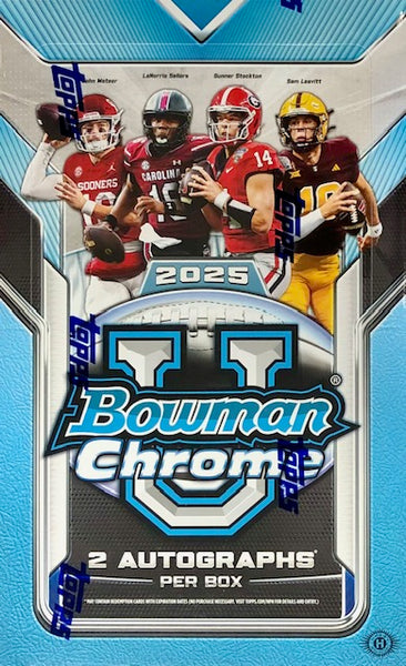 2025 Bowman Chrome University Football Hobby Box
