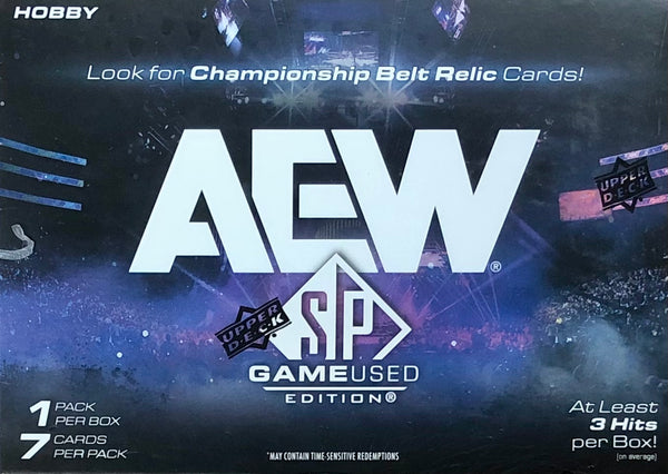 2025 Upper Deck AEW SP Game Used Wrestling Hobby Box (Call 708-371-2250 For Pricing & Availability)