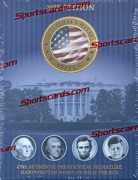 2025 POTUS A Word from the President Hobby Box