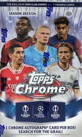 2023-24 Topps Chrome UEFA Club Competitions Soccer Hobby Box