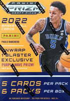 2022 Panini Prizm Draft Picks Basketball Blaster Box