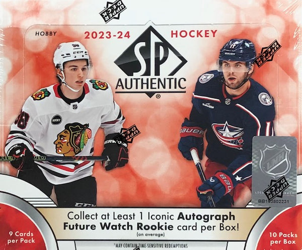 2023-24 Upper Deck SP Authentic Hockey Hobby Box (Call 708-371-2250 For Pricing & Availability)