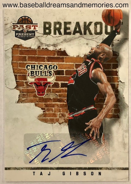 2011-12 Panini Past & Present Taj Gibson Breakout Autograph Card