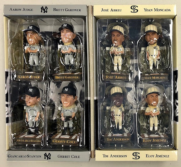 Chicago White Sox & New York Yankees Field of Dreams Dyersville Cornfield Mini Bobblehead Boxed Set /520
