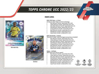 2022-23 Topps Chrome UEFA Club Competitions Soccer Hobby Pack