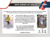 2022-23 Topps Chrome UEFA Club Competitions Soccer Hobby LITE Pack