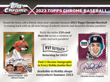 2023 Topps Chrome Baseball Hobby Jumbo Box