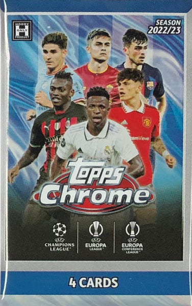 2022-23 Topps Chrome UEFA Club Competitions Soccer Hobby Pack