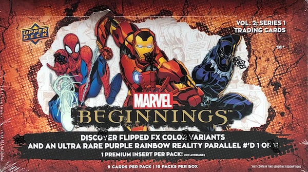 2022 Upper Deck Marvel Beginnings Volume 1 Hobby Box (Call 708-371-2250 For Pricing & Availability)