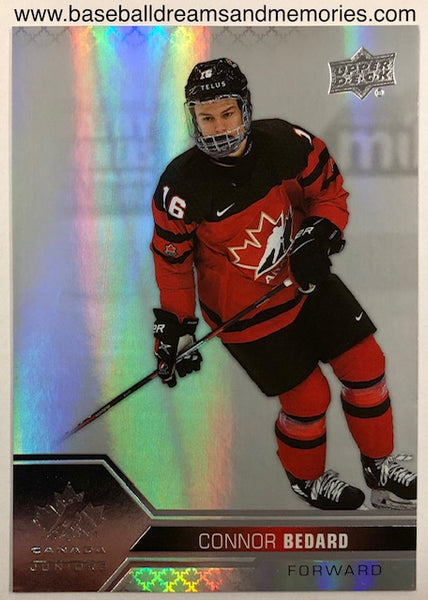 2022 Upper Deck Connor Bedard Team Canada Juniors Foil Card