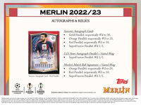 2022-23 Topps UEFA Club Competitions Merlin Chrome Soccer Hobby Pack
