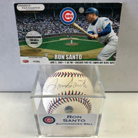 Chicago Cubs Ron Santo Official MLB Authenticated Signed Red/Blue Stiched Baseball with WINNER Card from Game