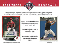 2023 Topps Pro Debut Baseball Hobby Jumbo Box