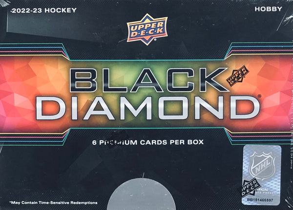 2022-23 Upper Deck Black Diamond Hockey Hobby Box (Call 708-371-2250 For Pricing & Availability)