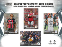 2022-23 Topps Stadium Club Chrome UEFA Club Competitions Soccer Hobby Box