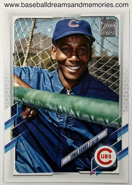 2021 Topps Ernie Banks Photo Variation Card