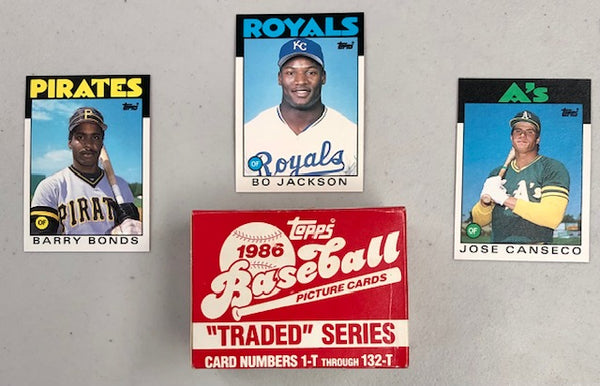 1986 Topps Baseball Traded Series Box Set - Bo Jackson RC, Barry Bonds RC, Jose Conseco RC & More!