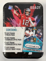 2021-22 Prizm Optic Select TOM BRADY Football Collector's Tin