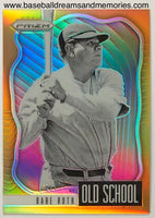 2021 Panini Prizm Babe Ruth Parallel Card Serial Numbered 19/100