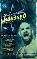1999 Topps WCW Embossed Wrestling Trading Cards Hobby Pack (Goldberg)