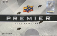 2021-22 Upper Deck Premier Hockey Hobby Box (Call 708-371-2250 For Pricing & Availability)