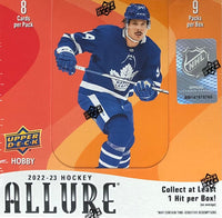 2022-23 Upper Deck Allure Hockey Hobby Box (Call 708-371-2250 For Pricing & Availability)