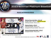 2023 Bowman Platinum Monster Box (2 Autos Per Box)