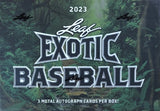 2023 Leaf Exotic Baseball Hobby Box