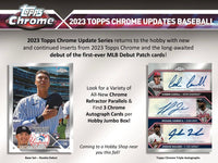 2023 Topps Chrome Update Series Baseball Hobby Jumbo Box