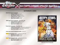 2023 Topps Chrome Update Series Baseball Hobby Jumbo Box
