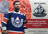 2024-25 Upper Deck SP Game Used Hockey Hobby Box (Call 708-371-2250 For Pricing & Availability)