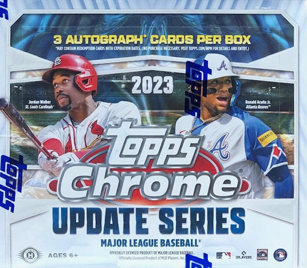 2023 Topps Chrome Update Series Baseball Hobby Jumbo Box