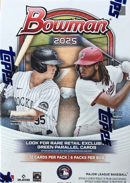 2025 Bowman Baseball Blaster Box **SAVE $10 WHEN YOU PURCHASE TWO**