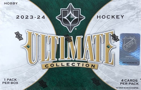 2023-24 Upper Deck Ultimate Collection Hockey Hobby Box (Call 708-371-2250 For Pricing & Availability)