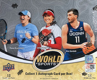 2025 Upper Deck World of Sports Volume 1 Hobby Box (Call 708-371-2250 For Pricing & Availability)