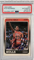 1988 Fleer Scottie Pippen UER Signed Autographed Rookie Card PSA/DNA Certified Authentic Auto Graded 10