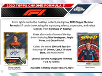 2023 Topps Chrome Formula 1 F1 Racing Hobby Pack