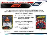 2023 Topps Chrome Formula 1 F1 Racing Hobby Box