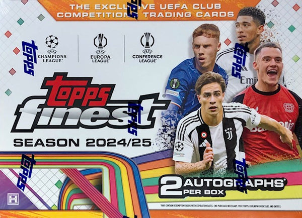 2024-25 Topps UEFA Club Competitions Finest Soccer Hobby Box
