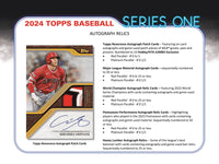 2024 Topps Series 1 Baseball Hobby Jumbo Pack