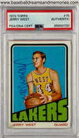 1972 Topps Jerry West #75 Signed Autographed PSA/DNA Certified Authentic Auto