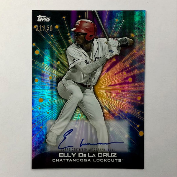 2023 Topps Pro Debut Elly De La Cruz Autograph Card Serial Numbered 31/50