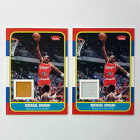 2007-08 Fleer Michael Jordan Jersey Relic Card & Game Used Floor Relic Card Lot