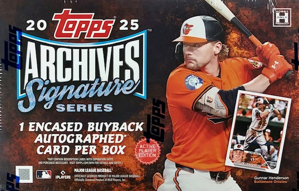 2025 Topps Archives Signature Series Active Player Edition Baseball Hobby Box